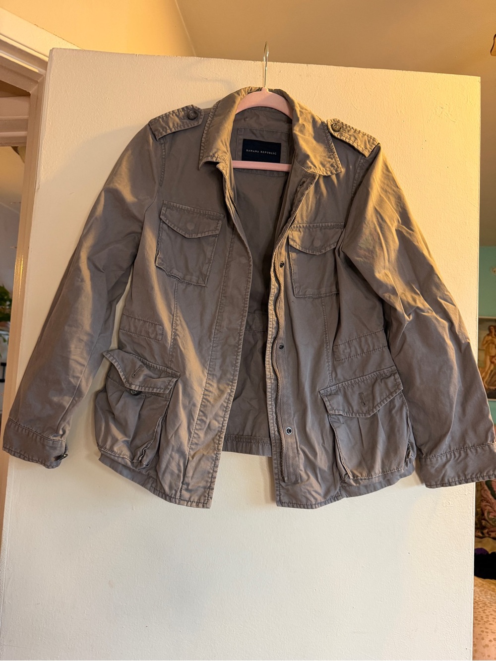 Banana Republic Military Field Jacket in Taupe